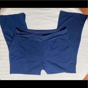 Healing Hands Purple Label Tori Yoga Scrub Pants- Navy